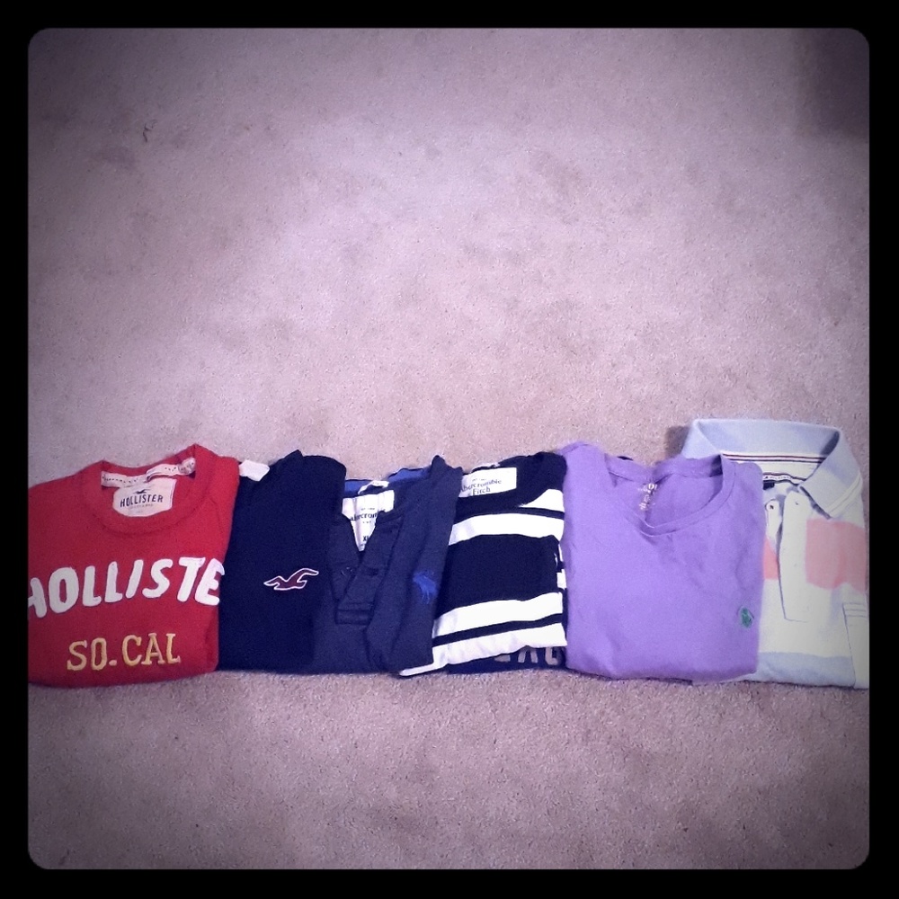 7- Bundle of Boys name brand t-shirts- Sizes YL->S